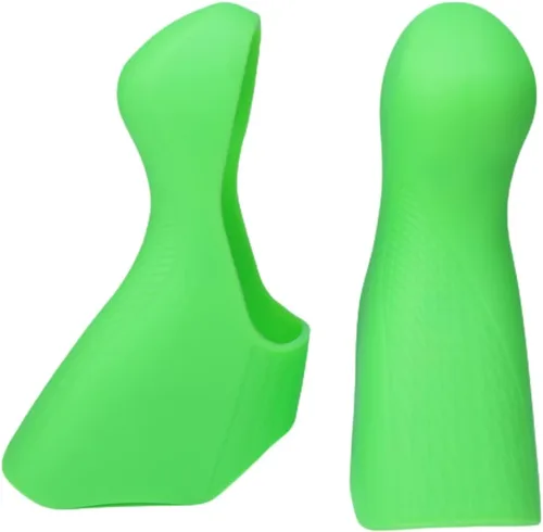 Miniatura 12 de Palancas de freno de bicicleta, empuñaduras para capó de bicicleta, compatible con modelo ST-5700, 1 par, negro, silicona Compatible with ST-5700
