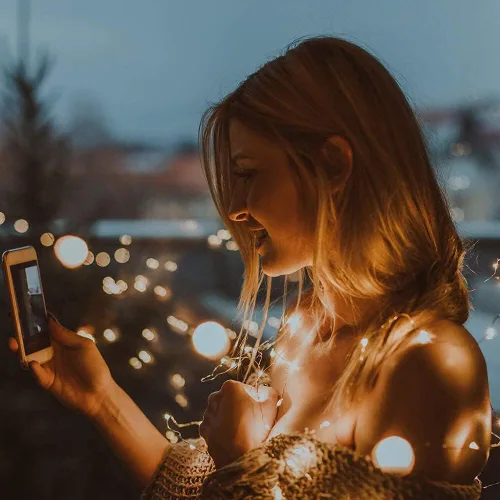 Miniatura 4 de Cadena de luces con clip para fotos, 33 pies, 100 luces LED con clips para fotos con temporizador, luz de fotos con 50 clips transparentes