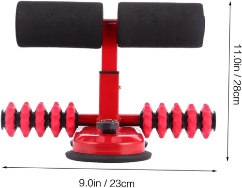Miniatura 2 de Kisangel Soporte de pie para sentadillas, equipo de entrenamiento de autosucción, ejercitador, barra de fitness para piso, dispositivo de asistencia