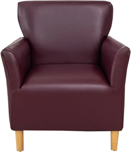 Miniatura 48 de CRFATOP - Funda elástica para sillón de mediados de siglo moderno de 1 pieza, fundas de silla de acento de jacquard con brazos, fundas de silla