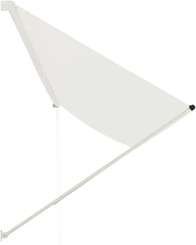 Miniatura 3 de Toldo retráctil manual, toldo para patio al aire libre, toldo para terraza con manivela manual, 157.5 x 59.1 pulgadas, color crema -1282