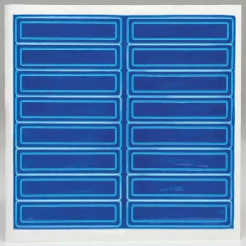 Accuform NMC LHR104BU - Adhesivos retroreflectantes para casco, 1 x 4 pulgadas, tiras fluorescentes, azul brillante (paquete de 16)