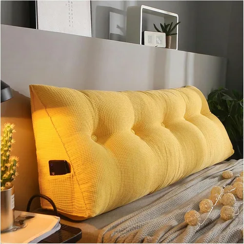 Miniatura 14 de Triangular Headboard Pillow Bed Wedge Pillow Large Reading Pillow Comfortable Lumbar Bed Pillow Reading Backrest Cushion with Removable Washable