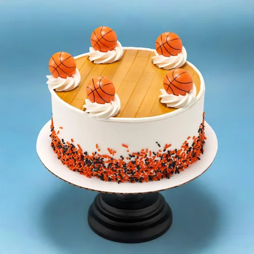 Miniatura 2 de DecoPac Anillos 3D de baloncesto, decoraciones para cupcakes, toppers para pasteles aptos para alimentos – Paquete de 24
