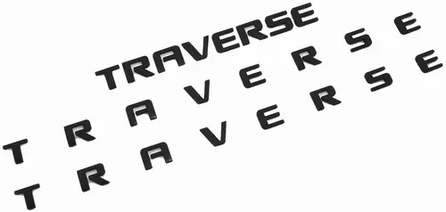 Miniatura 7 de Juego de 3 calcomanías de repuesto para puerta delantera y portón elevable, placa de identificación 3D con logotipo, para el exterior de Traverse