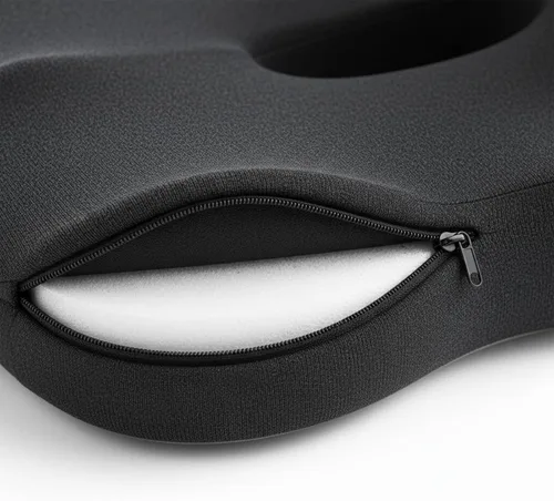 Miniatura 7 de Cojín de asiento de espuma viscoelástica, cojín ergonómico en forma de L para silla de oficina para comodidad durante todo el día, alivia el dolor