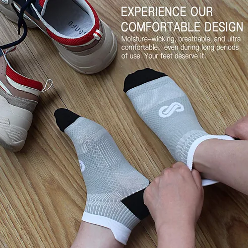 Miniatura 6 de PAPLUS Ankle Compression Sock for Men and Women 246 Pairs Low Cut Compression Running Sock with Ankle Support