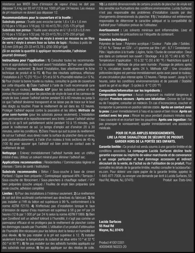 Miniatura 3 de Lucida Surfaces CoreBond Pro-Grade Adhesivo para Pisos de Vinilo Libre de Solventes Sensible a la Presión 1 Galón