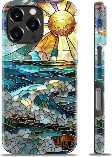 Miniatura 90 de Goodon para iPhone 17 Pro, Funda Estética de Gato Negro y Niña Naranja, Compatible con Magsafe, Funda Protectora Retro Única y Moderna de Silicona