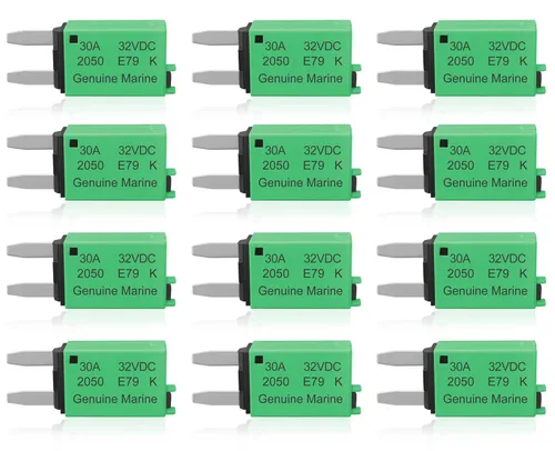 Miniatura 12 de Kit surtido de fusibles de cuchilla de perfil bajo con reinicio manual ATM, fusibles de cuchilla mini 5A 6A 7.5A 10A 15A 20A 25A 30A Amp, fusibles