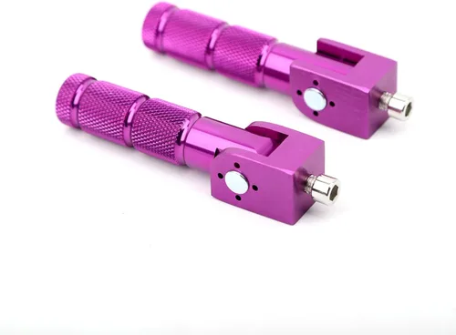 Miniatura 12 de Minho Negro CNC Reposapiés Plegables para Motocicleta y Bicicleta, Clavijas M8, Apoyapiés Trasero para Mini Bicicleta, Partes para Honda Grom