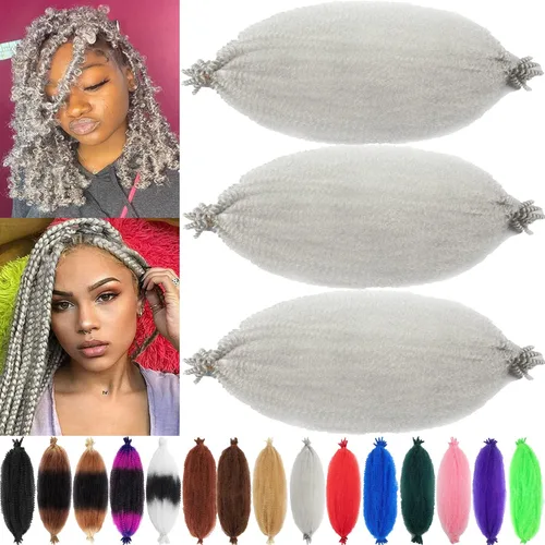 Miniatura 65 de Marley Twist - Cabello trenzado de 10 pulgadas, cabello trenzado preseparado y afro trenzado, 8 paquetes para rastas sintéticas desgastadas