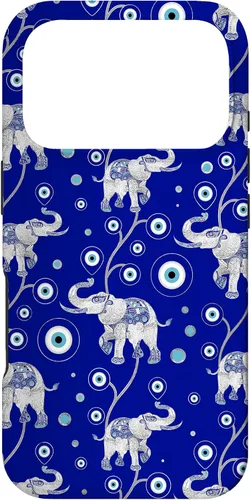 Miniatura 30 de Funda con dije de elefante de mala suerte para iPhone 17