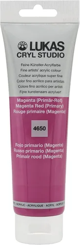 Miniatura 117 de Lukas CRYL Studio Artist - Pintura acrílica para artistas, Alizarín Carmesí, tubo de 125 ml - Pinturas acrílicas de alto pigmento para pintura