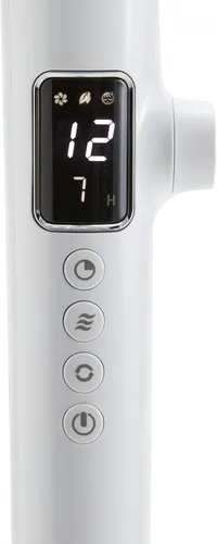 Miniatura 4 de Amazon Basics - Ventilador de piso para hogar, con pie, doble aspa oscilante, 12 velocidades, control remoto, motor CC ultrasilencioso y de bajo
