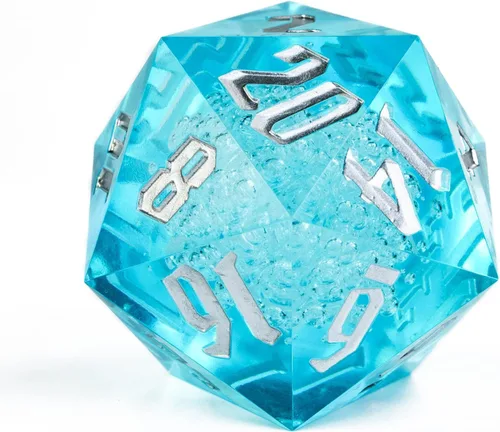 Miniatura 26 de 55mm dados de 20 lados DND, dados gigantes D20 D&D poliédricos grandes D20 con caja de regalo de dados para Dungeons and Dragons, juegos de mesa RPG