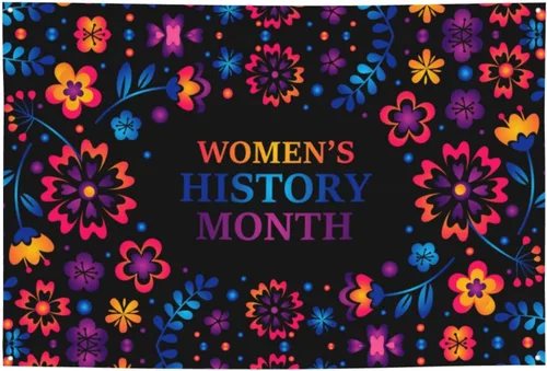 Miniatura 12 de Día de la Mujer Marzo es el Mes de la Historia de la Mujer Pancarta de 70 x 35 pulgadas Fondo de fotografía de fiesta de vacaciones