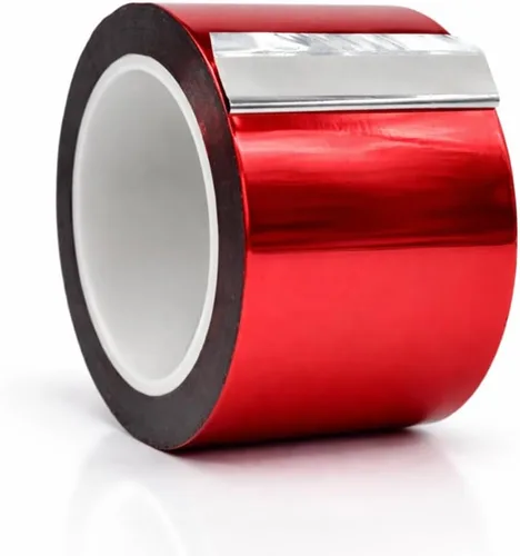 Miniatura 11 de WOD Tape MPFT2 - Cinta de película de poliéster metalizada Mylar plateada con adhesivo acrílico, 1/2 pulgada x 72 pies. Cinta plateada de espejo