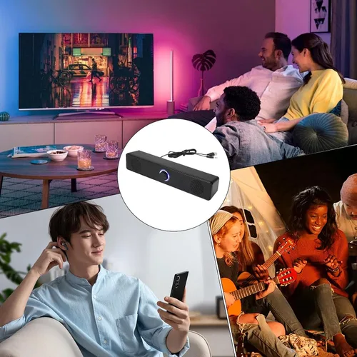 Miniatura 4 de Altavoz de barra de sonido inalámbrico, dispositivo de reproducción de música de mesa, barras de sonido de audio para el hogar, para entusiastas