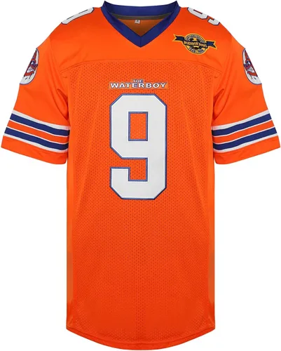 Miniatura 2 de Camiseta de fútbol The Waterboy #9 Bobby Boucher 50 aniversario Mud Dogs Bourbon Bowl Movie Football Jerseys para hombres