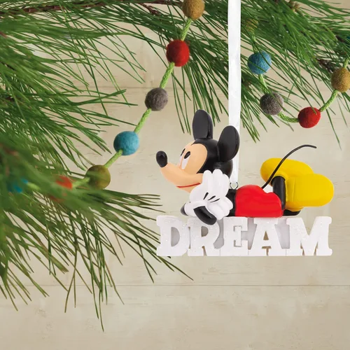 Miniatura 5 de Hallmark Disney Mickey Mouse Dream - Adorno navideño de resina (0002HCM9029)