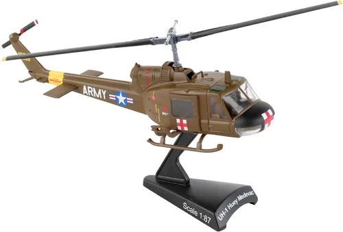 Daron Worldwide Trading Sello postal UH-1 Huey MEDEVAC Vehículo del Ejército de EE. UU. (Escala 1/87)