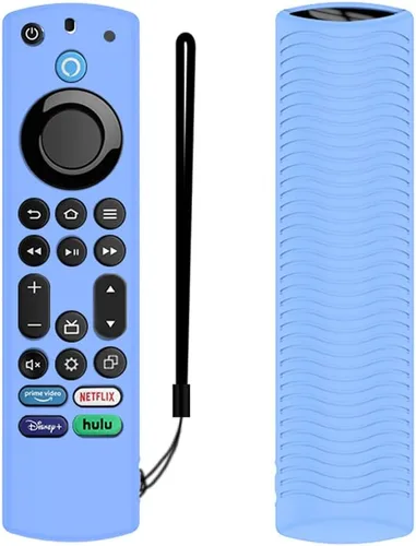 Miniatura 15 de Funda para control remoto de voz, funda de silicona compatible con Insignia Firetv Omni Series o TV 4, ligera, antideslizante, a prueba de golpes