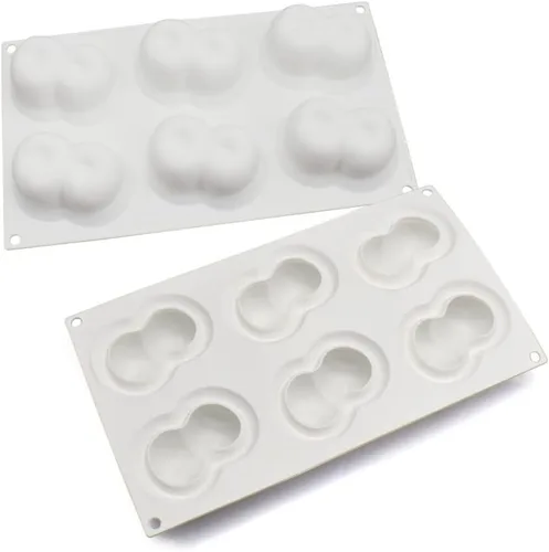 Miniatura 8 de Surakey Molde de cereza de 6 cavidades para hornear, postre, gelatina, helado, formas de frutas, molde de silicona para chocolate, dulces