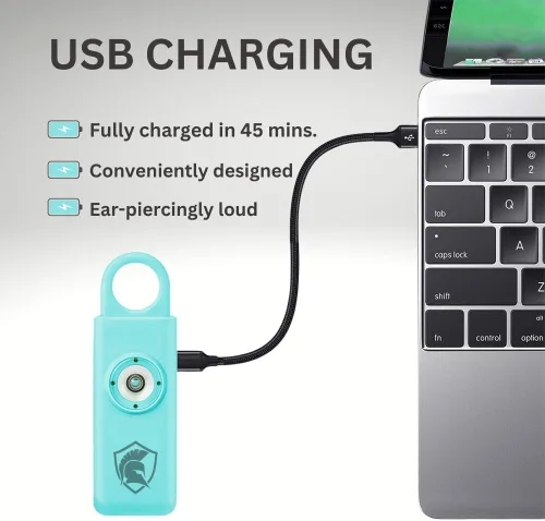 Miniatura 3 de Alarma de seguridad personal recargable (Aqua)