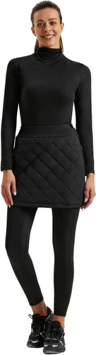 Miniatura 6 de JACK SMITH Falda acolchada acolchada para mujer, con aislamiento, para nieve, senderismo, correr, golf, cremallera en ambos sentidos