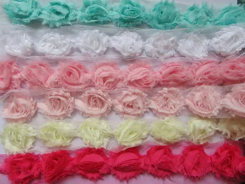 Miniatura 13 de yycraft Pack de Flores de estrás de 2 pulgadas con perla para manualidades.