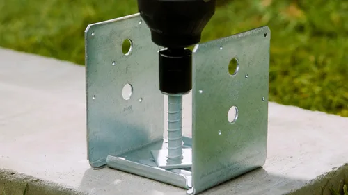 Miniatura 5 de Simpson Strong-Tie ABU66RZ ABU ZMAX Base de poste de separación ajustable galvanizada para 6x6 áspero