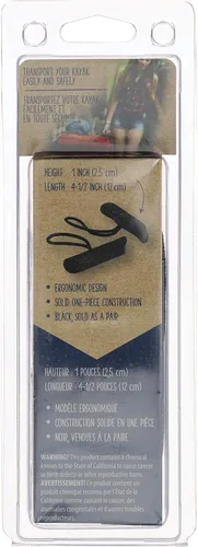 Miniatura 5 de Attwood 11944-7 Kayak Handle Replacement Set (Pack of 2), Black