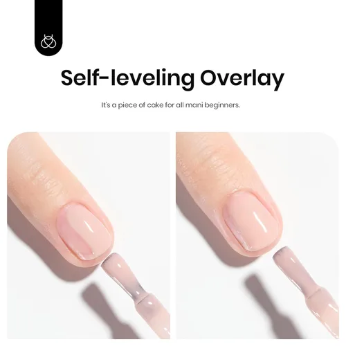 Miniatura 4 de Beetles Esmalte de uñas en gel de base de color, 1 unidad de 15 ml, base de goma neutral, de formación, tono nude, base de gel de uñas de jade