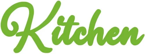 Miniatura 8 de Cursive Kitchen Text - Calcomanía de vinilo para pared, color negro (11 pulgadas)