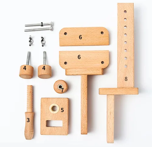 Miniatura 5 de Soporte de aro bordado de madera de 17.7 in
