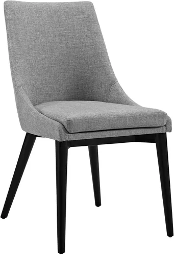 Miniatura 7 de Modway Viscount Mid-Century - Silla de cocina y comedor de tela tapizada moderna en color azul