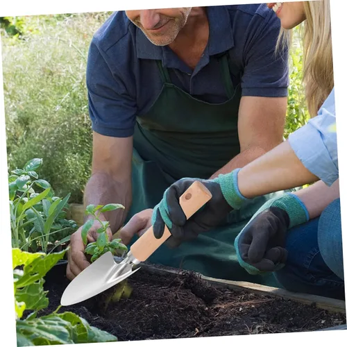Miniatura 6 de Balacoo Juego de herramientas de mano de jardín ergonómico 2pcs pala de acero inoxidable para jardinería al aire libre e