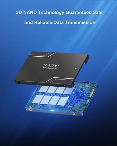 Miniatura 2 de RAOYI SSD interno de 128 GB SATA III 2.5" Unidad de estado sólido 3D NAND Flash Disco duro SSD avanzado hasta 450MB/s SATA 3 SSD Actualización