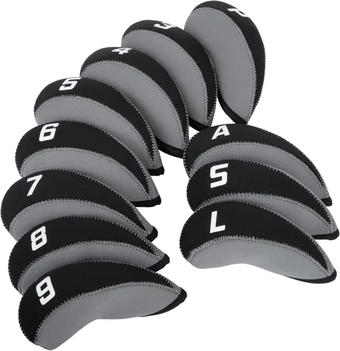 Miniatura 10 de Fundas de Hierro de Golf para Palos de Golf Juego de Fundas de Hierro de Golf de Neopreno 11pcs/10pcs Fundas para Cabezas de Hierro de Golf Fundas