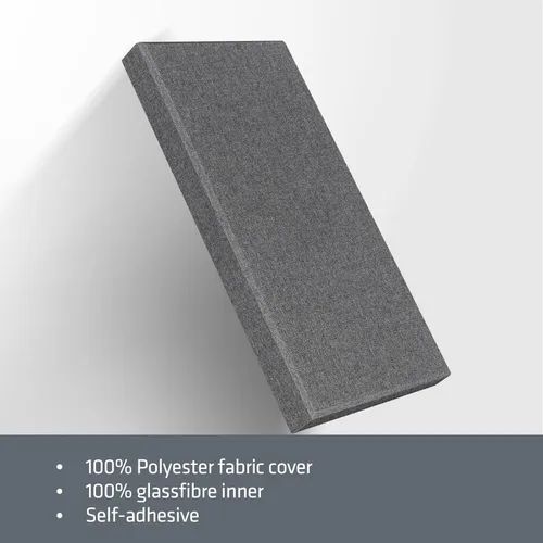 Miniatura 7 de UMIACOUSTICS 4 piezas de paneles acústicos, paneles de absorción de sonido de fibra de vidrio de 2" de espesor 23.6" x 11.8", paneles insonorizados