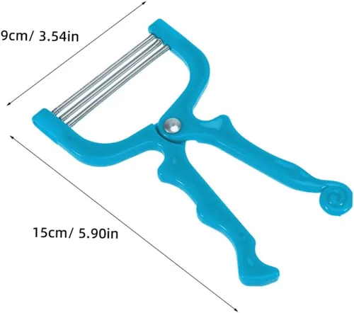 Miniatura 2 de Healifty Depilación de resorte, 2 unidades, depilación facial portátil, depiladora de roscado, depiladora manual de belleza para mujeres (azul)