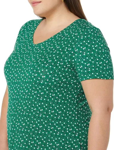 Miniatura 5 de Tienda Essentials Vestido de manga corta regular con cuello en V para mujer