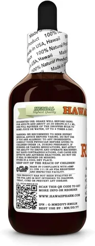 Miniatura 3 de Hawaii Pharm Reishi Extracto sin alcohol, glicerita para apoyo inmunológico, promueve la vitalidad, mejora la memoria y la función cognitiva, apoyo