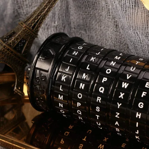 Miniatura 4 de Cryptex Da Vinci Code Mini Cryptex Lock - Cajas de rompecabezas con compartimentos ocultos, aniversario, día de San Valentín, regalos románticos