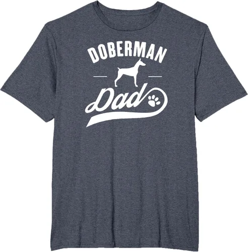 Miniatura 73 de Doberman Dad - Camiseta para amante del dueño del perro, Negro, S