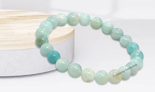 Miniatura 34 de Amazing Gemstone Pulsera de cristal para mujeres y hombres, pulsera de cristal curativo de protección, pulsera elástica con cuentas de piedras