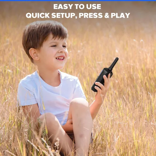 Miniatura 7 de Wishouse Walkie Talkies para Niños y Adultos - Radios de 2 Vías Recargables de Largo Alcance, Regalo, Accesorios para Senderismo, Equipo de Camping