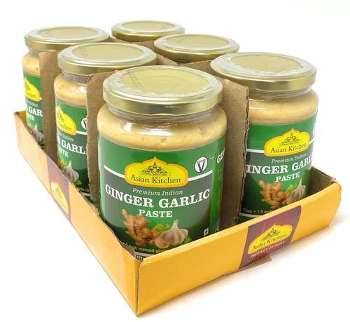 Miniatura 5 de Asian Kitchen - Pasta de cocina de jengibre y ajo de 26.5 onzas (26.46 oz), paquete de 5+1 gratis, vegano, sin gluten, sin OMG, sin colores, origen