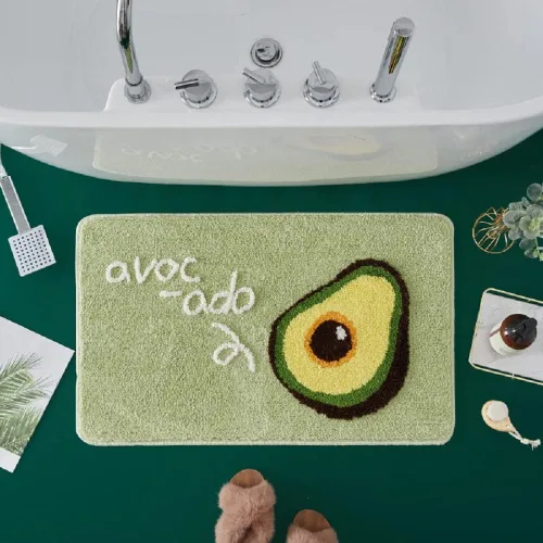 Miniatura 12 de Hi Space Alfombra de baño de 31.5 x 19.7 pulgadas, antideslizante, lavable a máquina, suave, absorbente, bonita, alfombra de baño de felpa